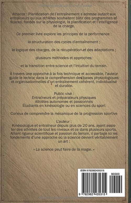 Athanor: Planification de l'entraînement